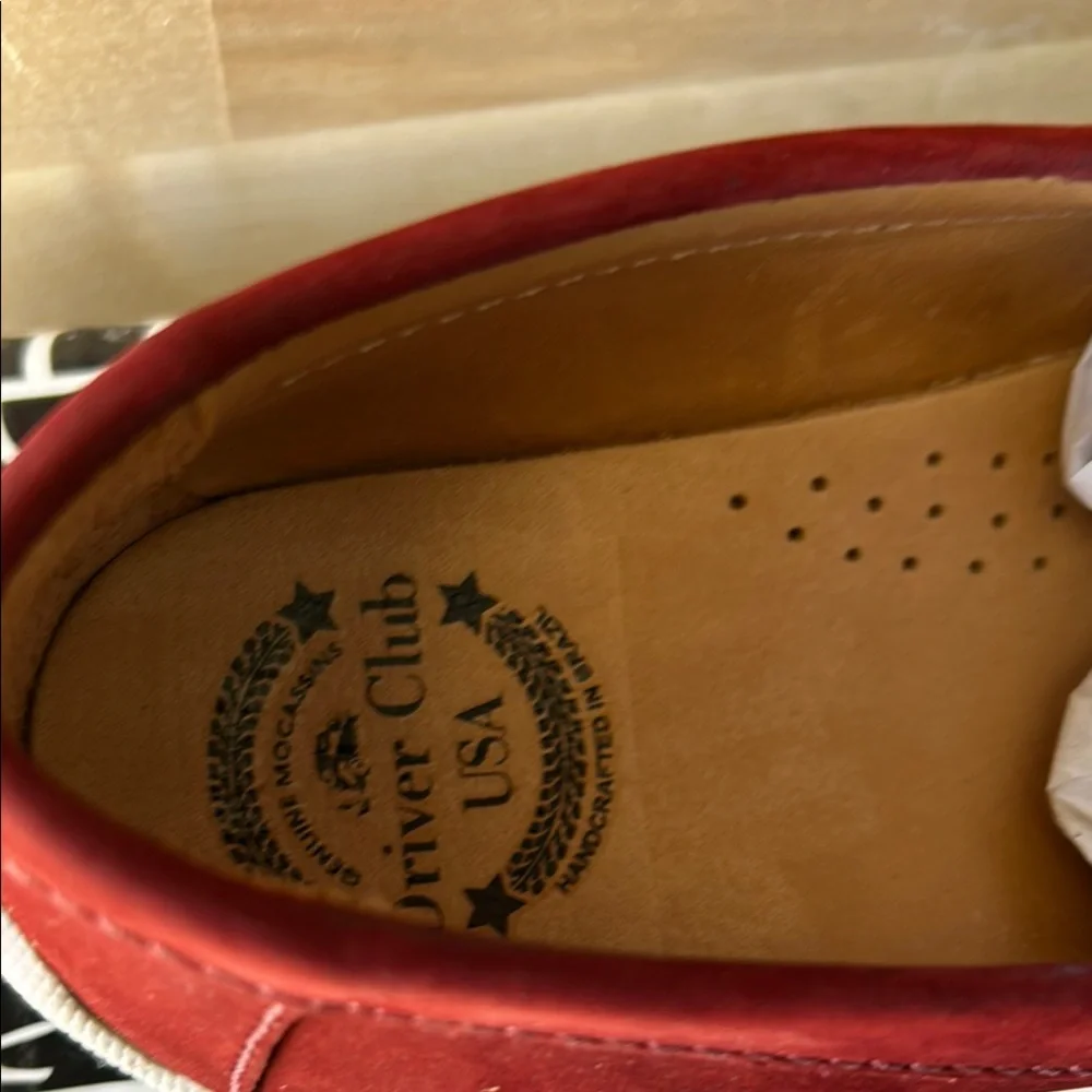 Driver Club USA Kids Morgan Ave Rust Nobuck Leather Loafers Size 2 RDC51-RUSTNO
